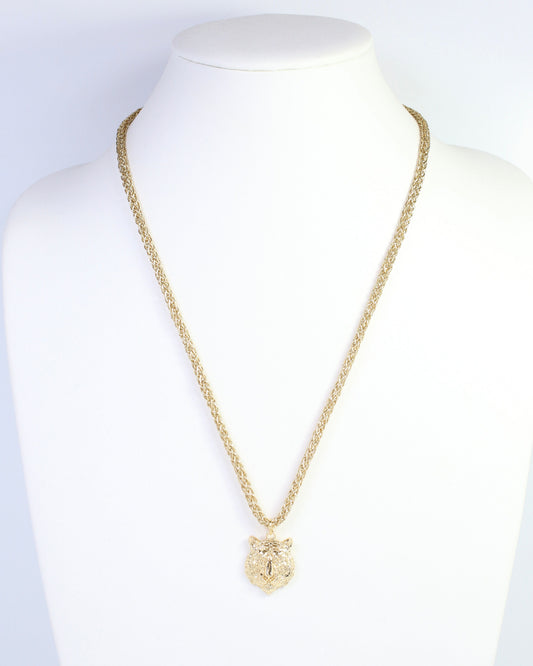 Corie cord Necklace Tiger Gold