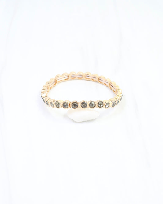 Castile Crystal Stretch Bracelet Black Diamond