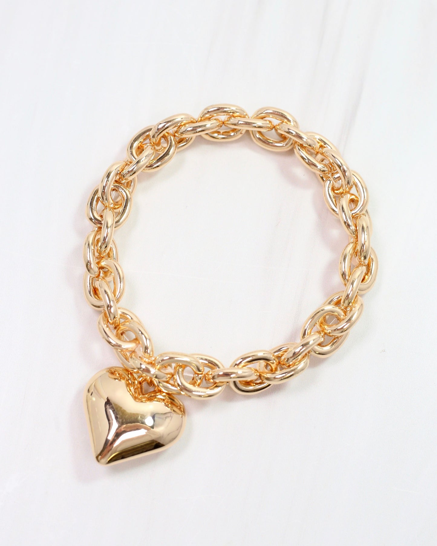 Mayson Link Stretch Bracelet Gold