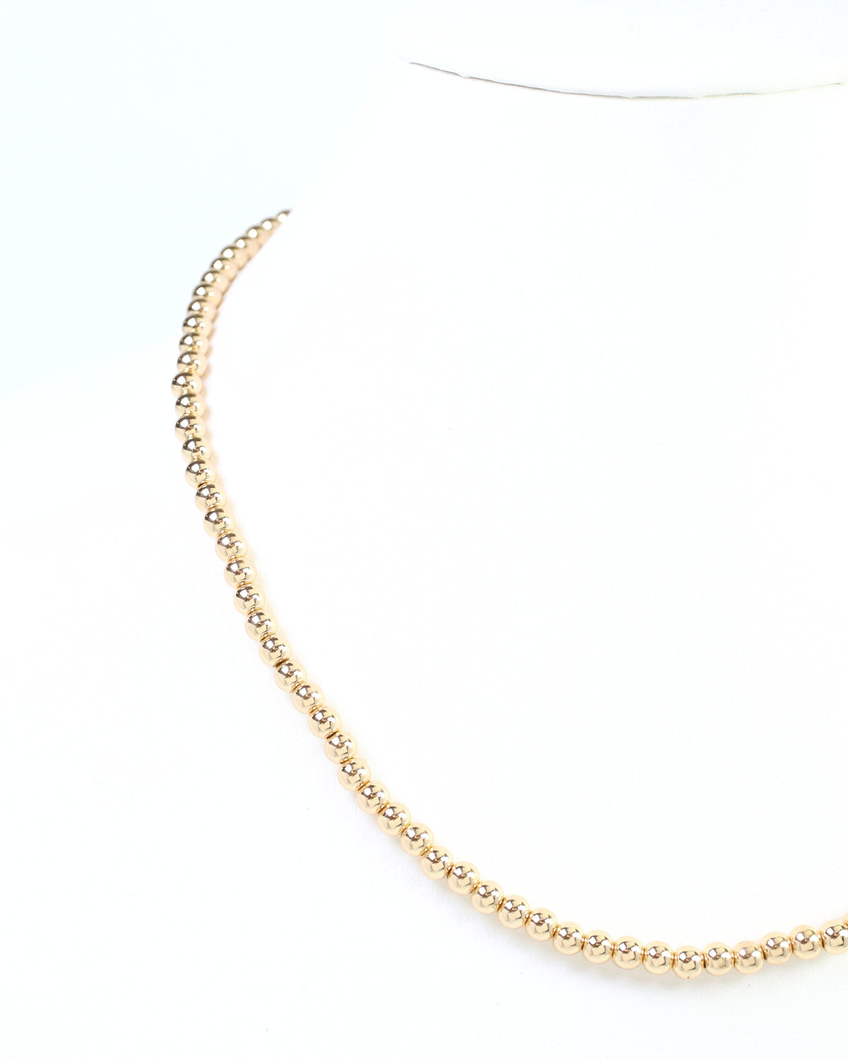 Bimini 5mm Bead Necklace Gold