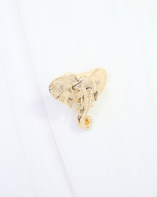 Sally Scarf Slide Elephant Gold