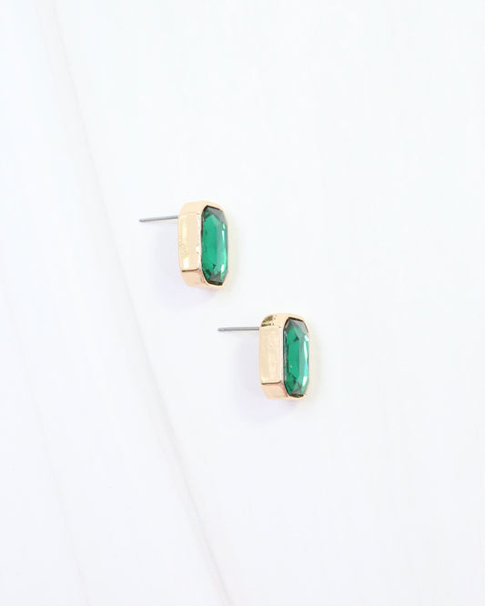 Willis Crystal Earring Green