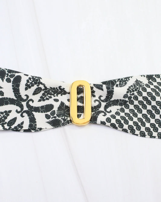 Arlett Initial Scarf Slide O Gold