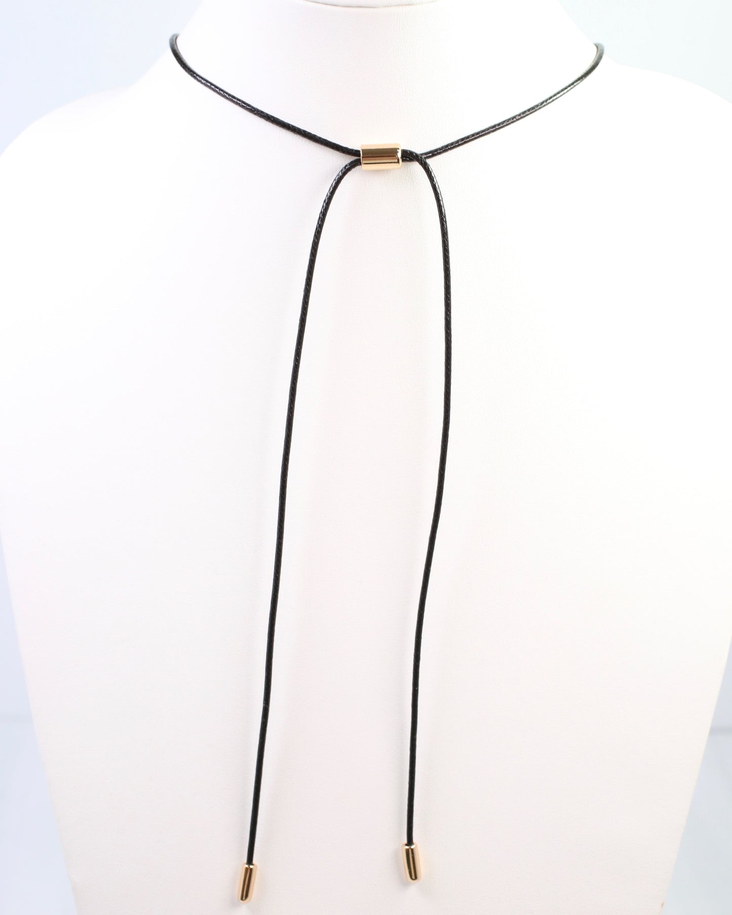Hopkinsville Long Cord Necklace with Large Pendant Gold