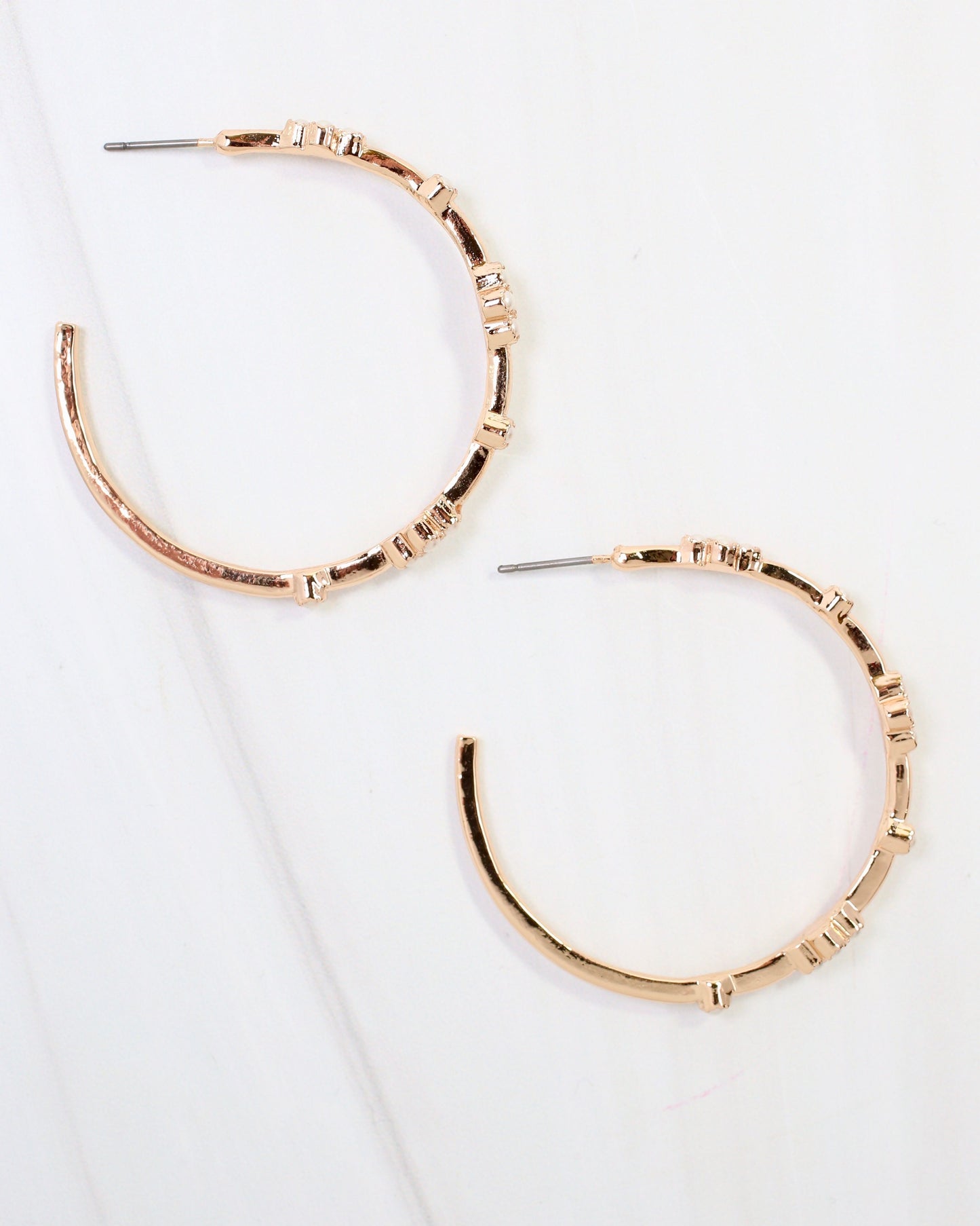Stillwater Pearl Hoop Earring Gold