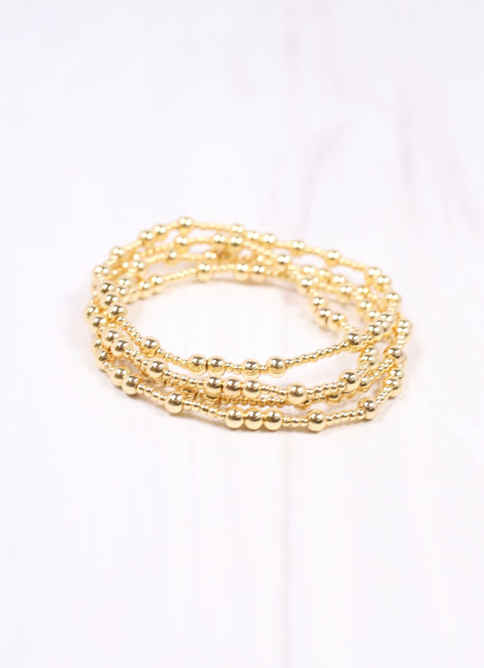 Chet Bracelet Set Gold