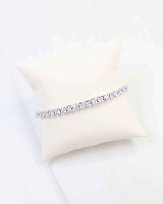 Laurel Tennis Bracelet SILVER