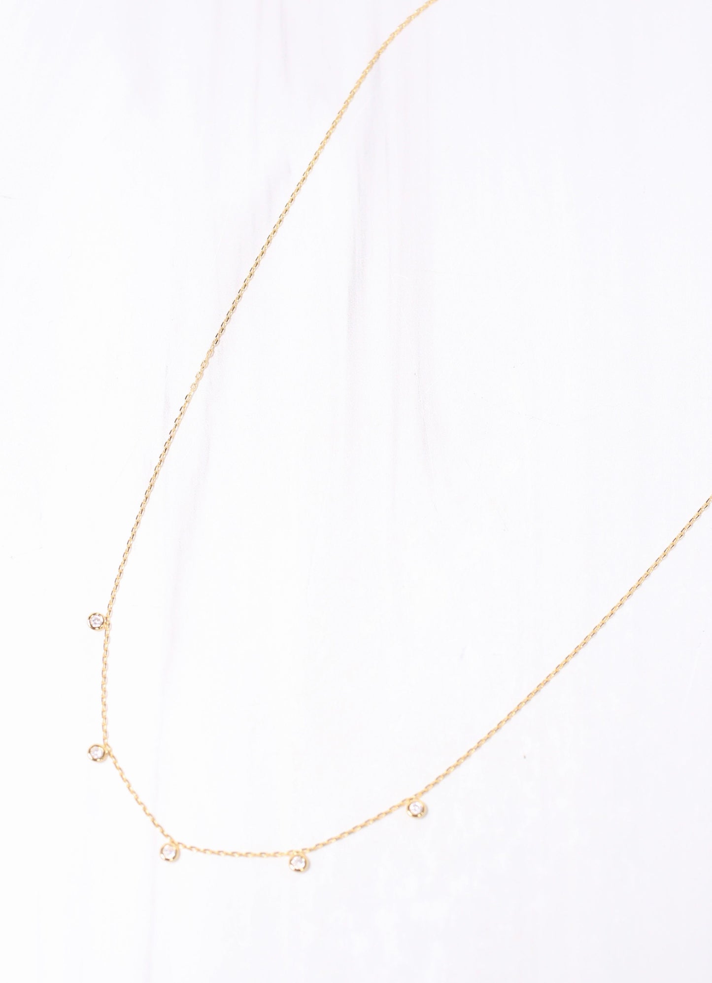 Margot CZ Necklace Gold