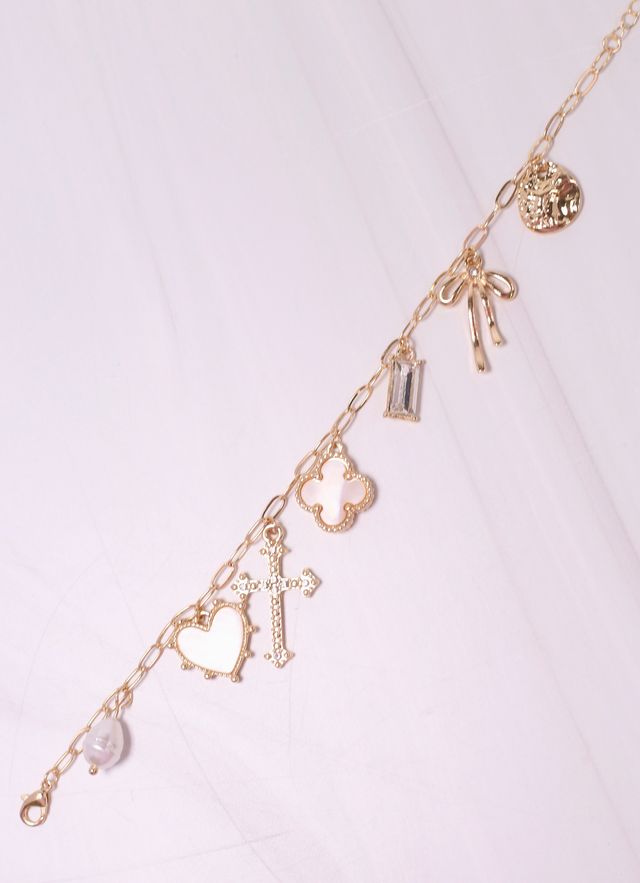 Arquette Charm Bracelet Gold