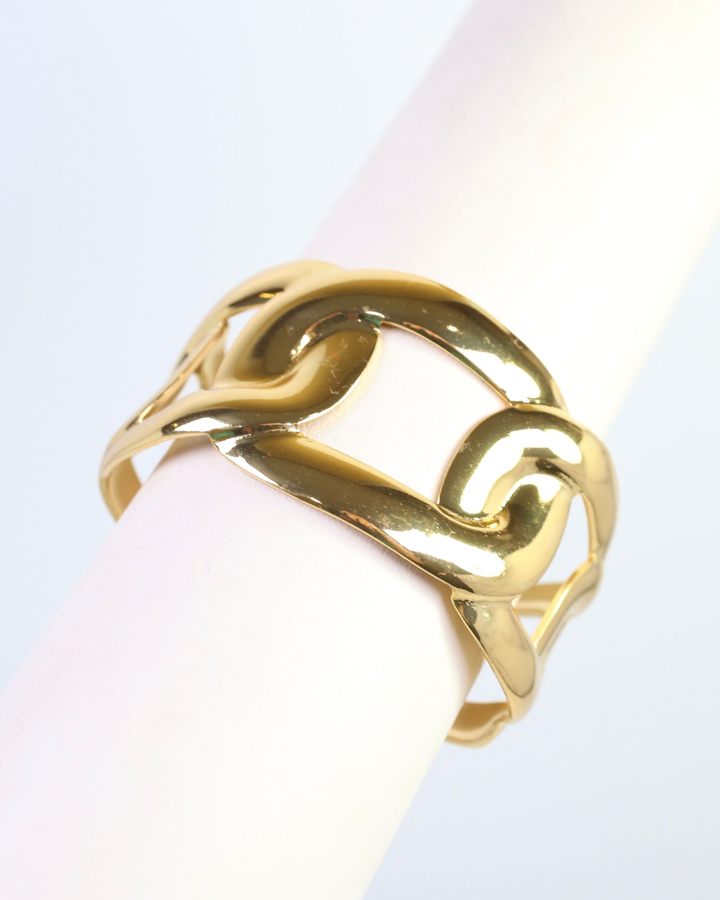 Jenny Link Cuff Bracelet Gold