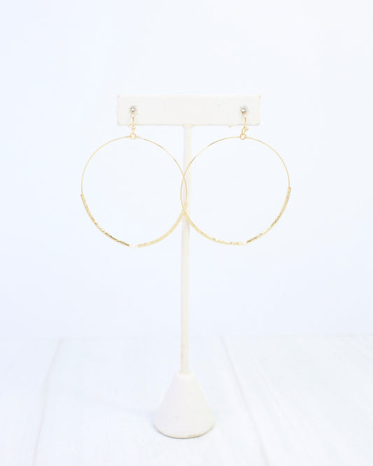 Mariel Circle Hoop Earring WR Gold