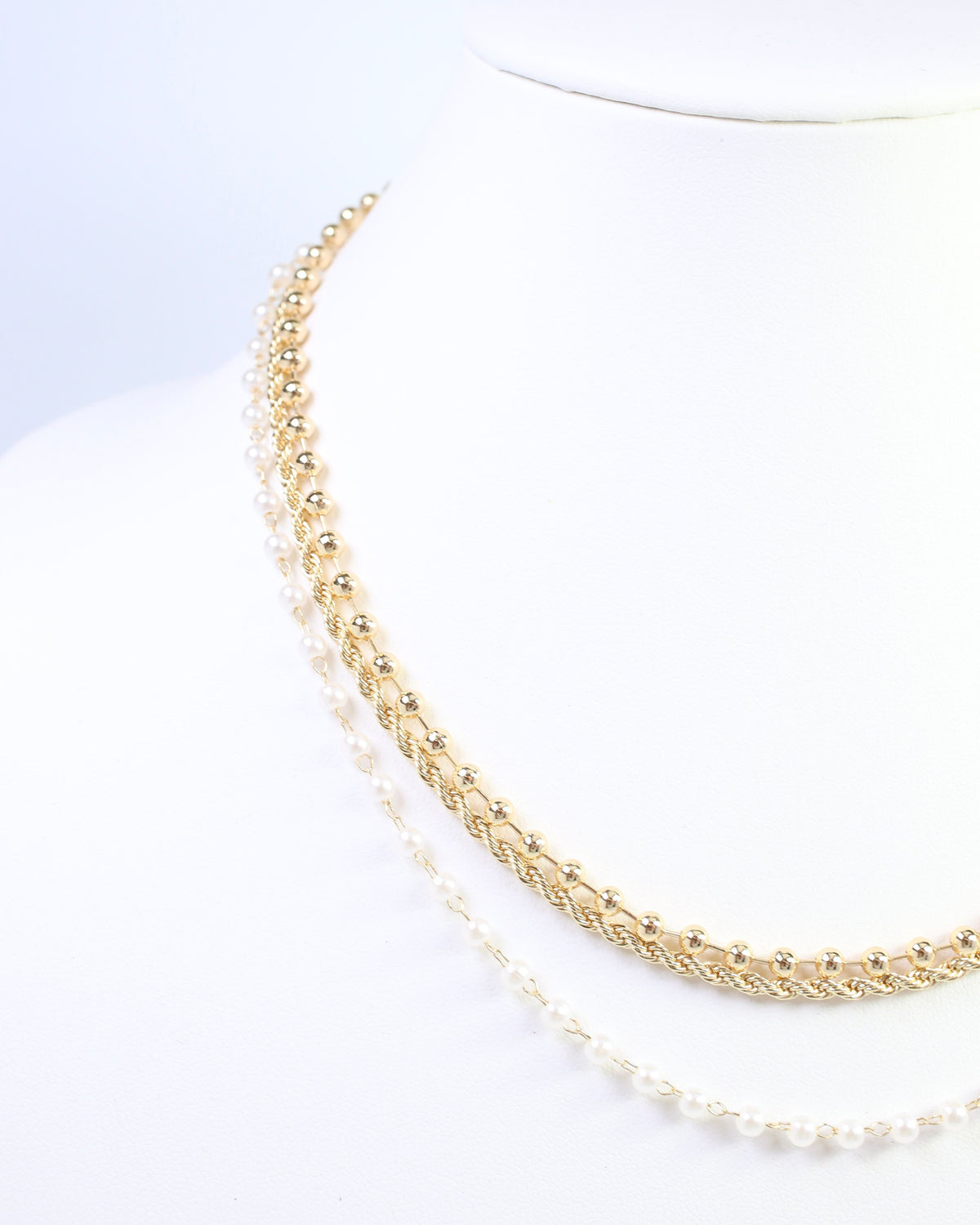 Bianca Multi Chain Necklace Gold