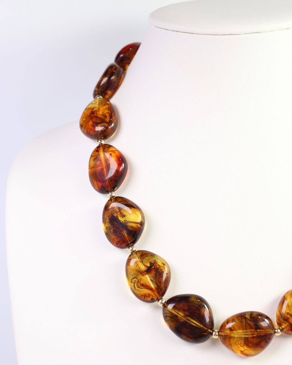 Gardiner Stone Beaded Necklace Tortoise