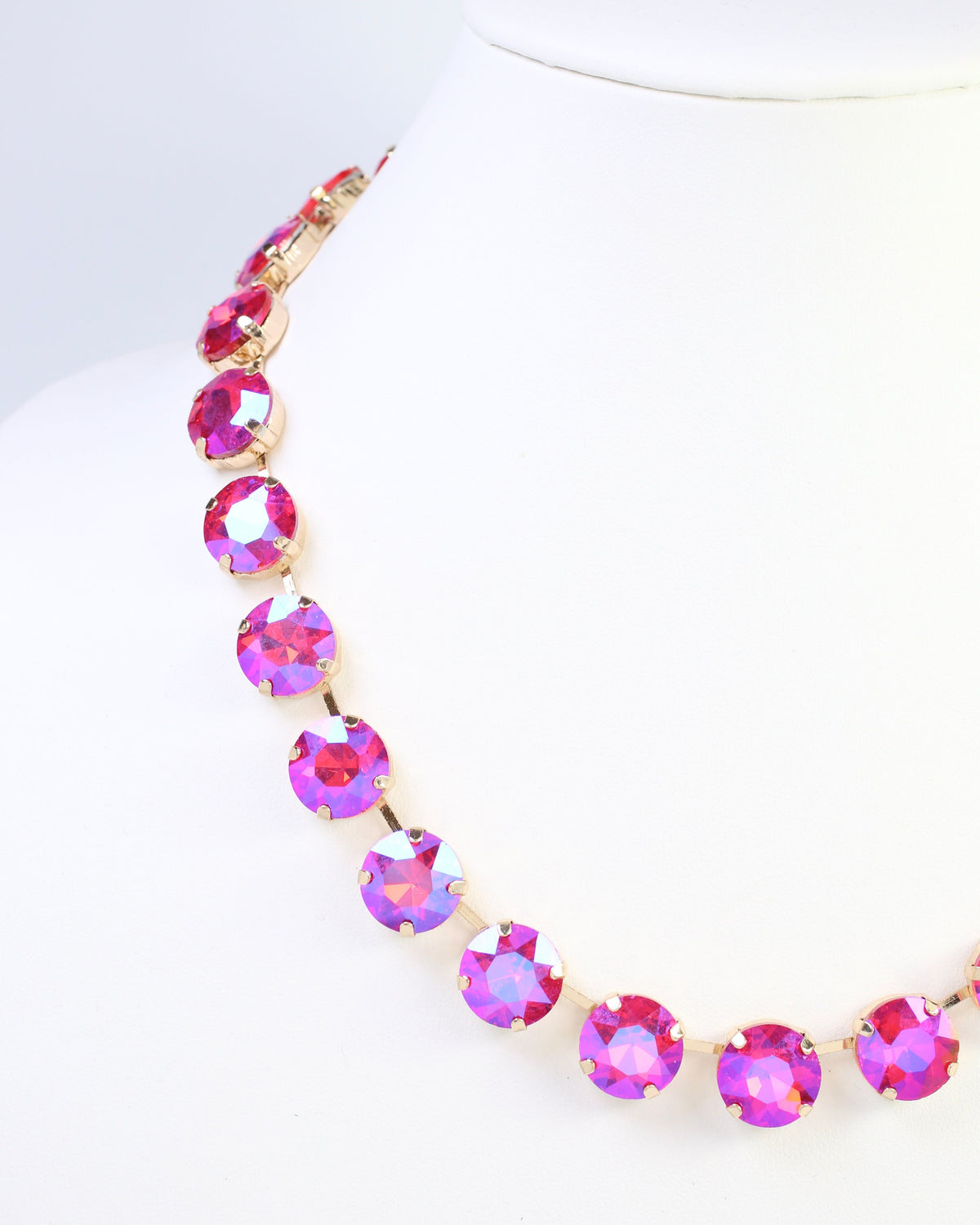 Fairchild Rhinestone Necklace Pink AB