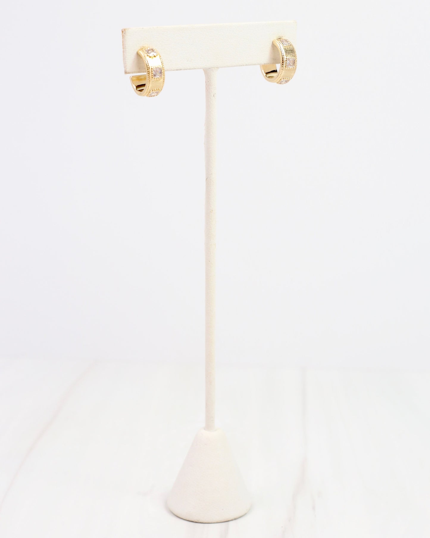 Serrano CZ Hoop Earring Gold