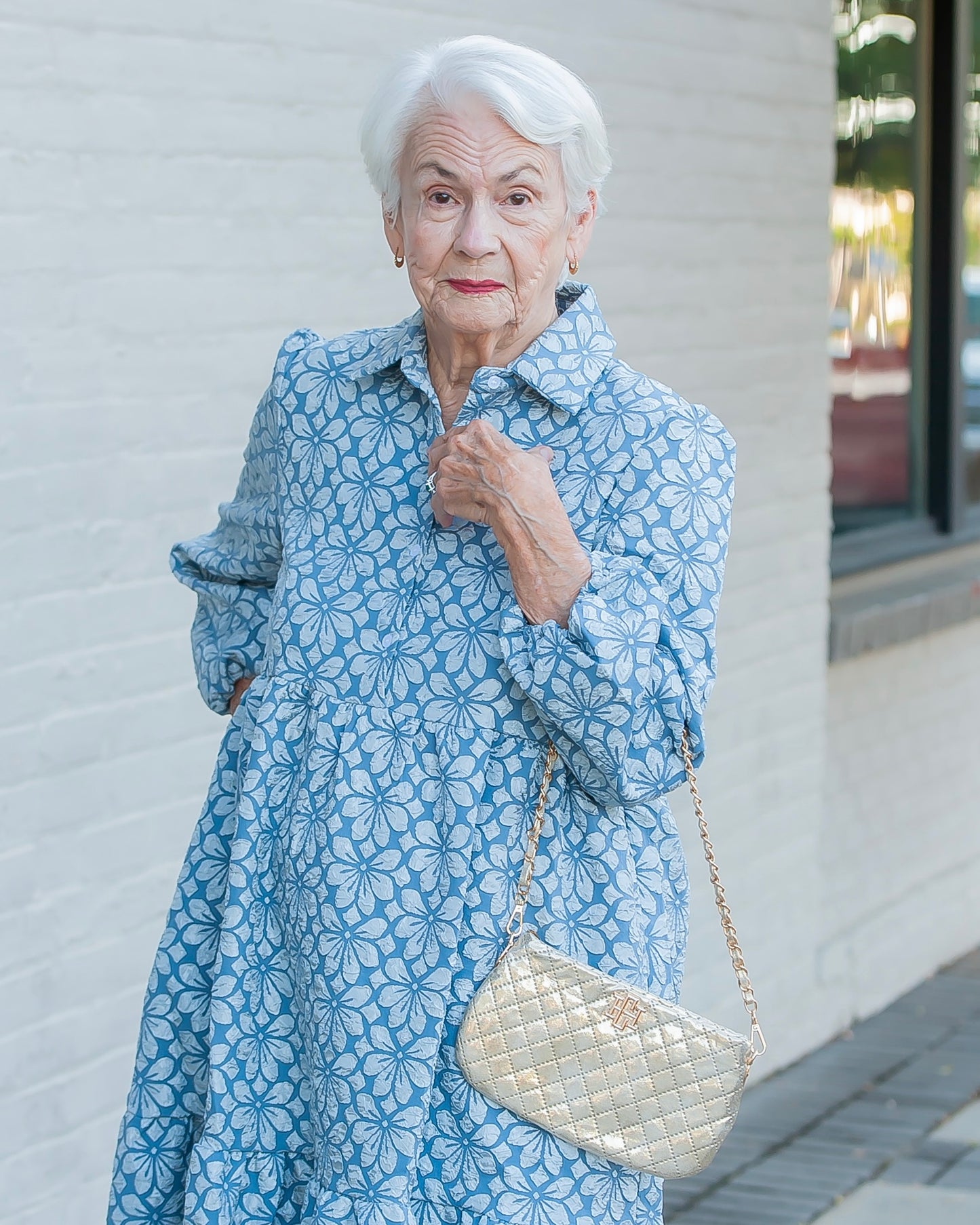 Livi Quilted Crossbody Champagne Pop