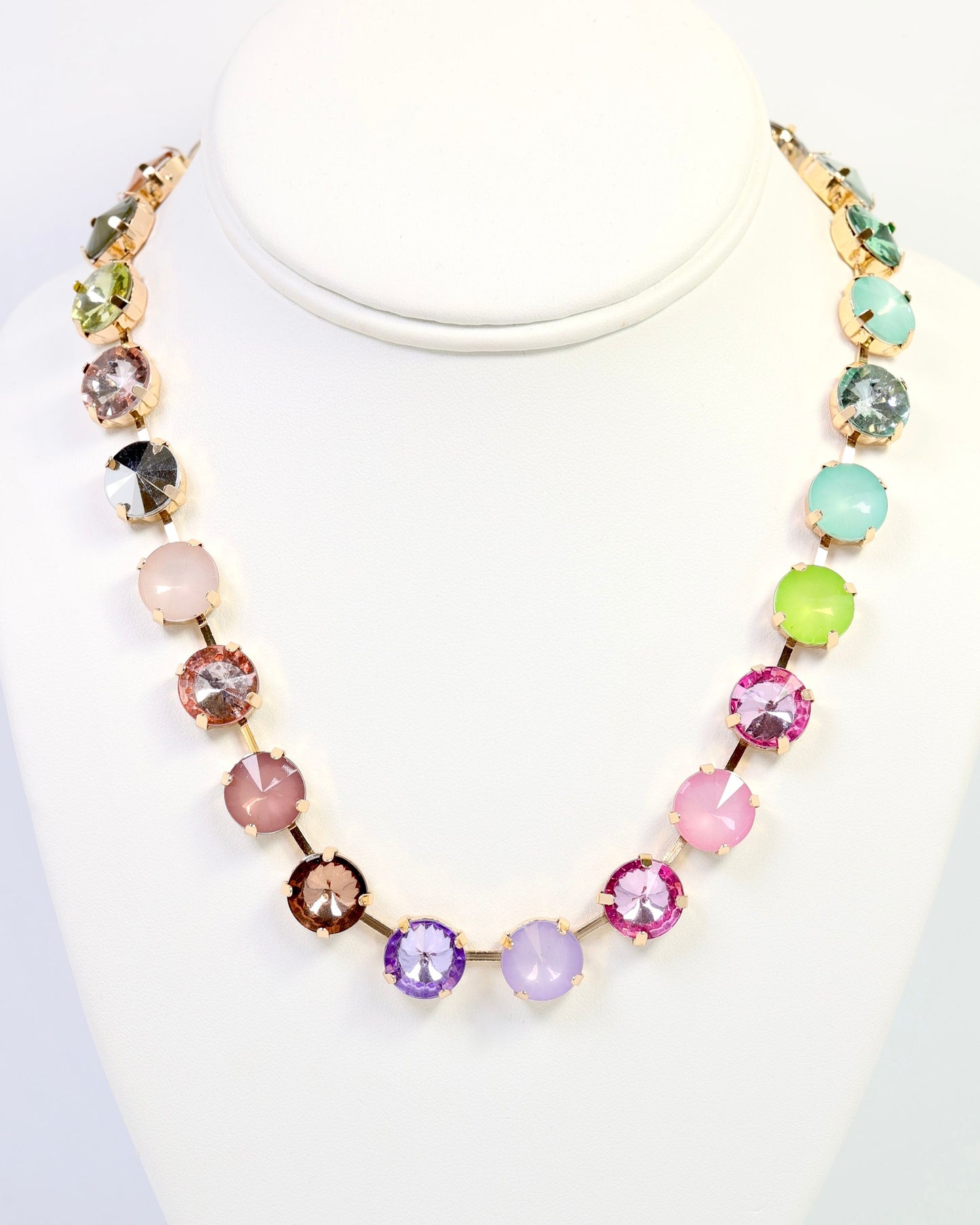Shalimar Medium Rhinestone Necklace Light Multi