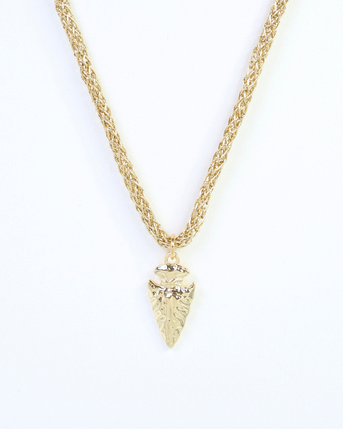 Corie Cord Necklace Arrow Gold