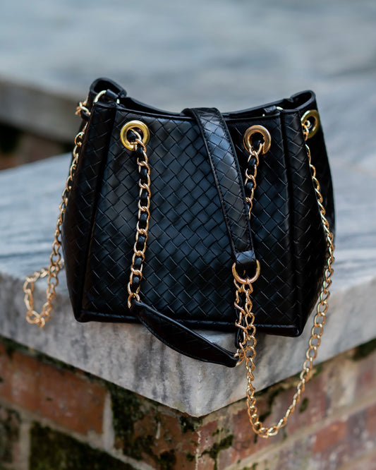 Lainey Mini Tote Woven Black