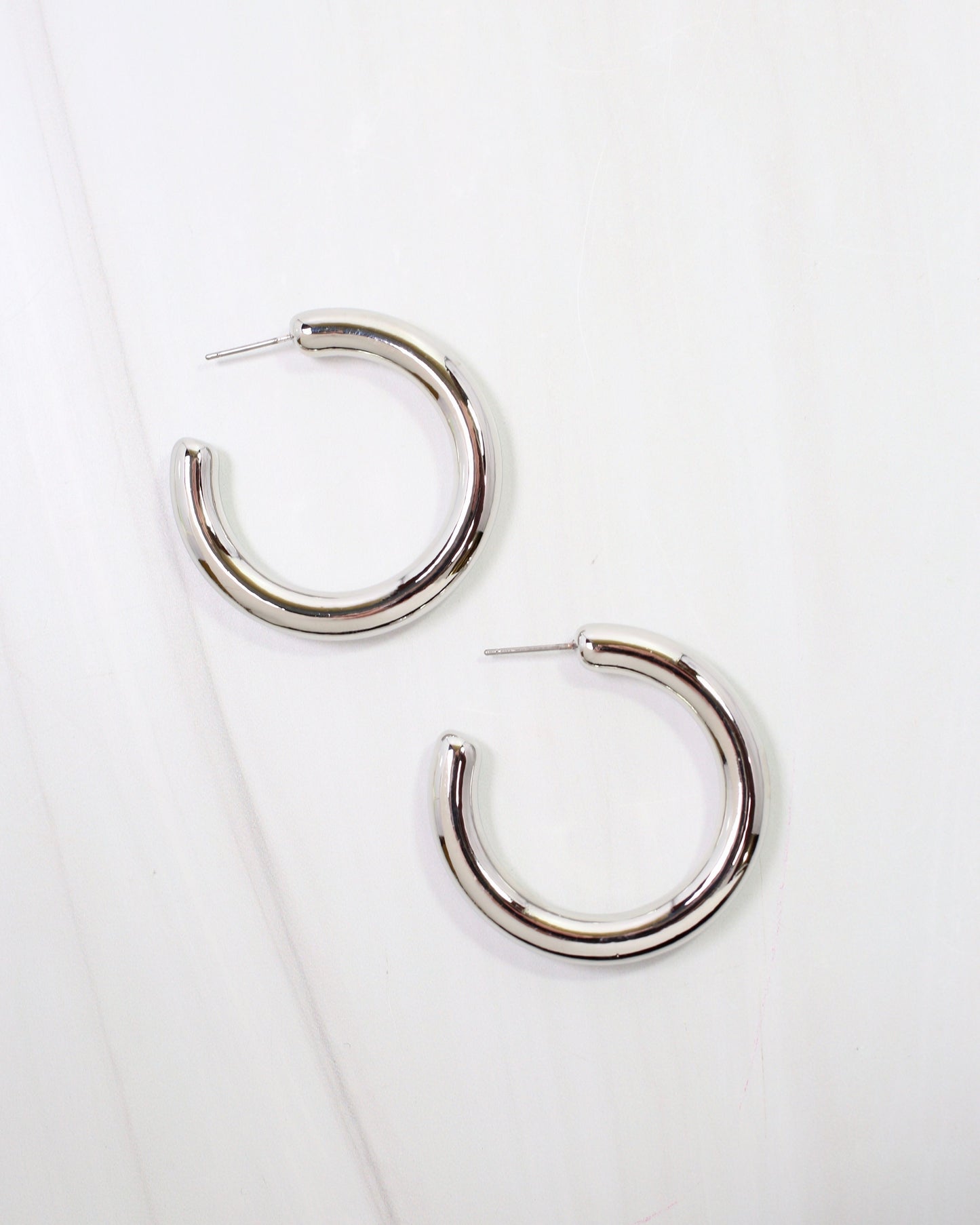 Alexandria Hoop Earring Silver