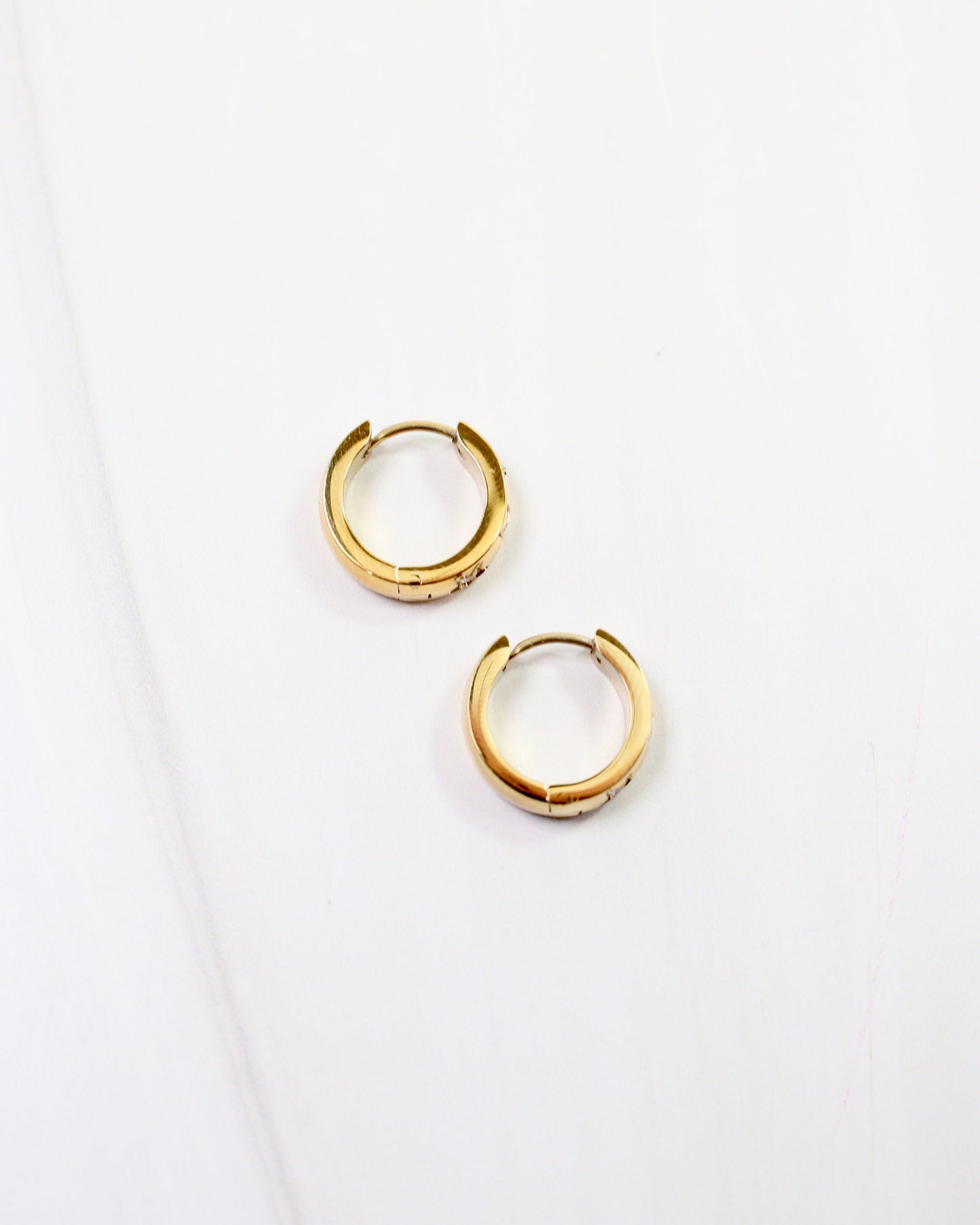 Haverhill CZ Star Huggie Earring Gold