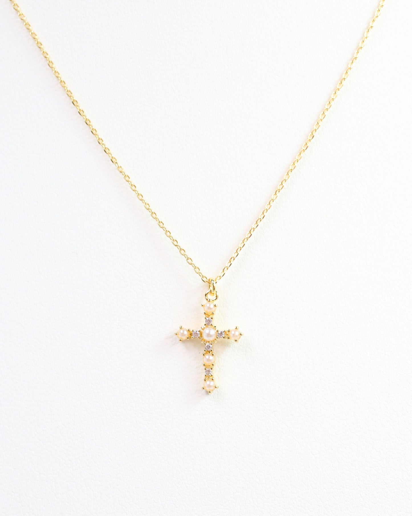 Penley Cross Necklace Gold