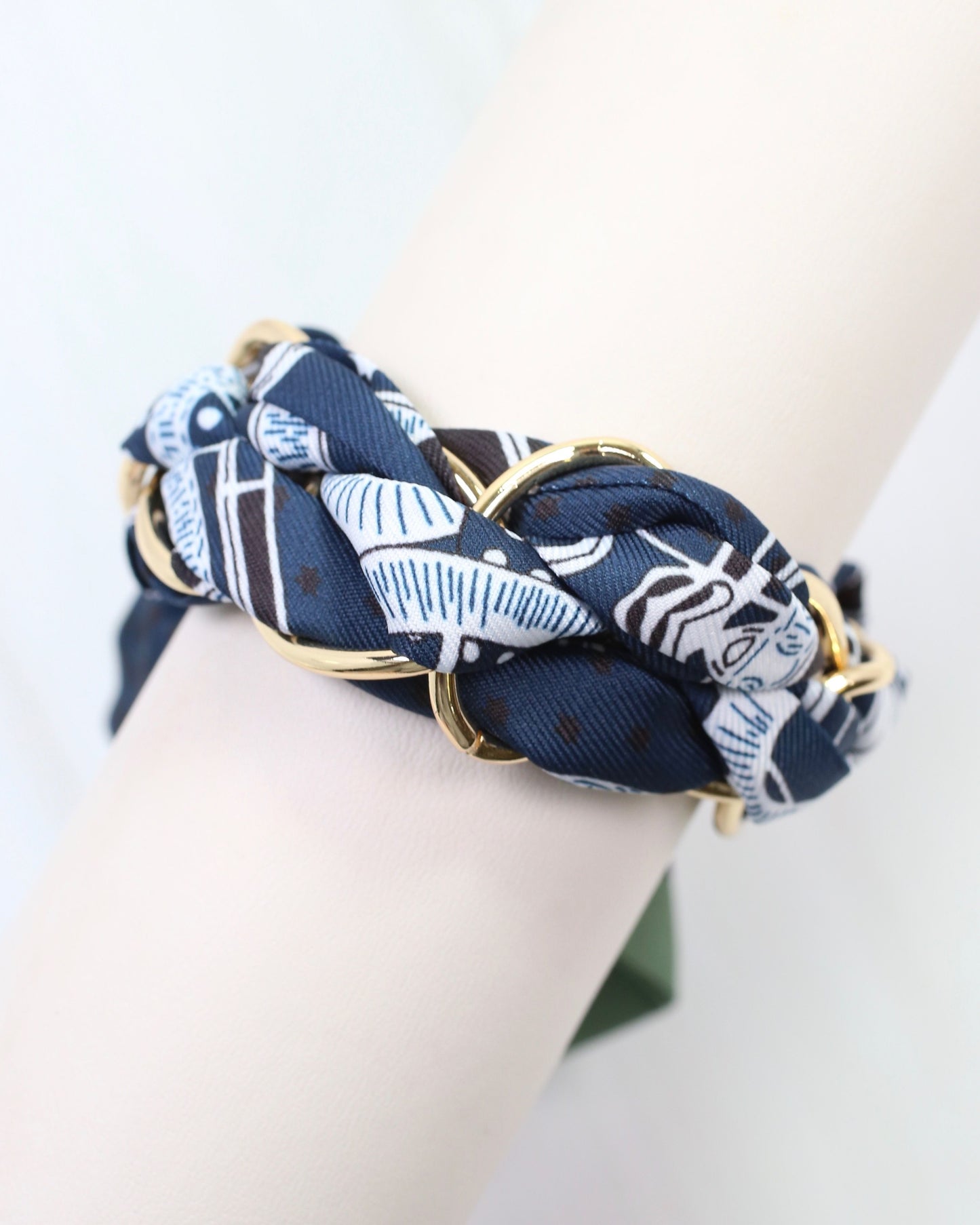 Fontana Chain Scarf Bracelet Navy