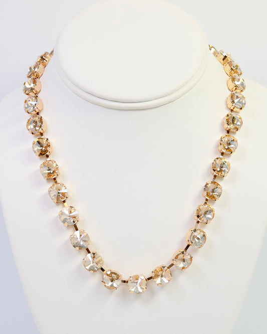 Radcliffe Rhinestone Necklace Champagne