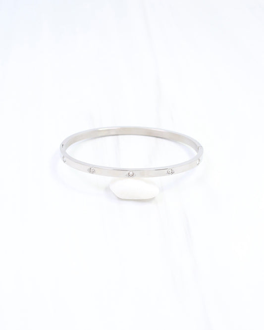 Kerry CZ Clover Bracelet WP Silver