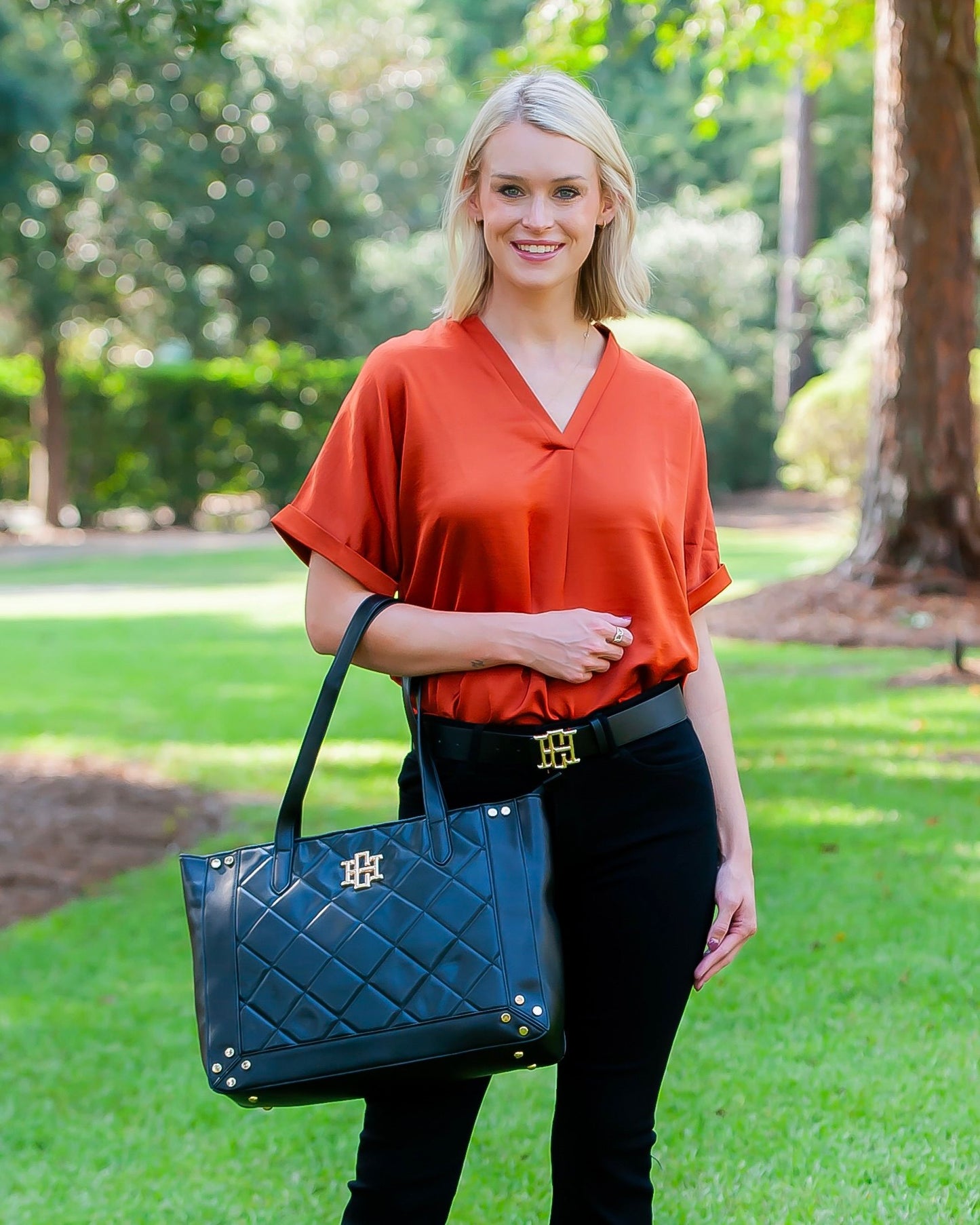 Sophie Zippered Tote Black LD