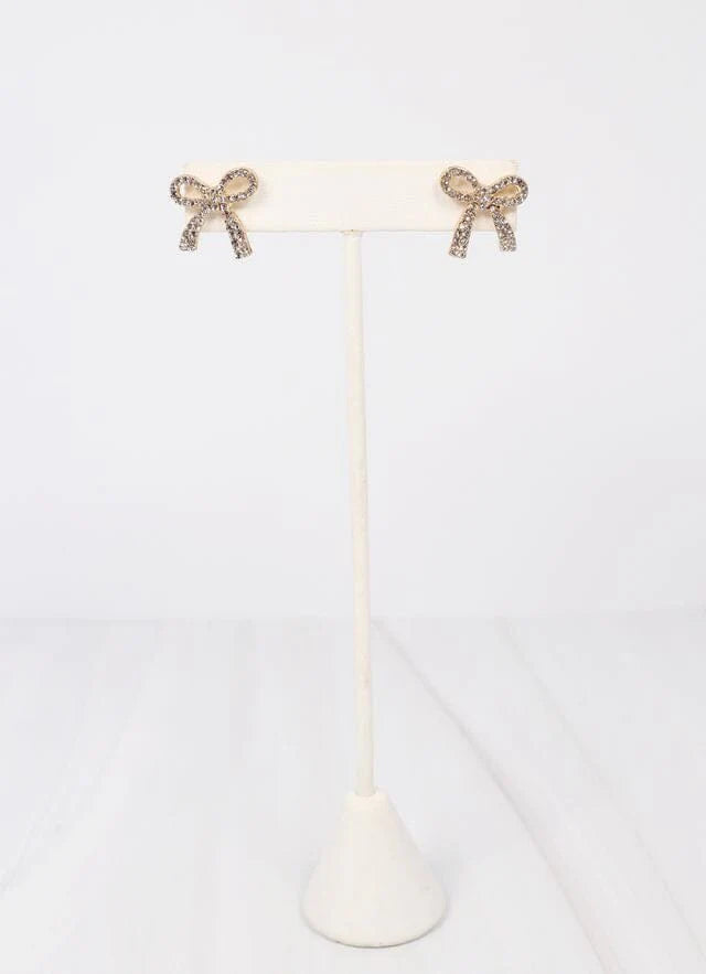 Wendover CZ Bow Earring GOLD