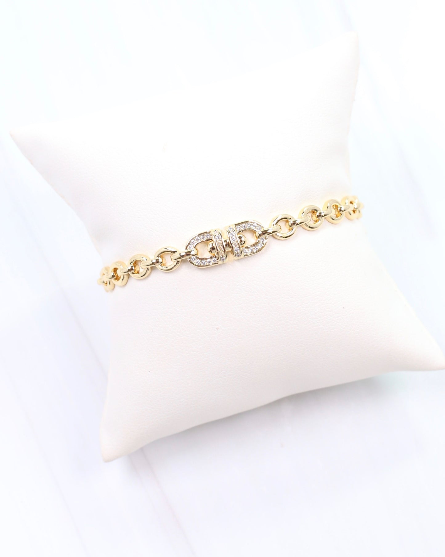 Genevieve Cuff Bracelet Gold