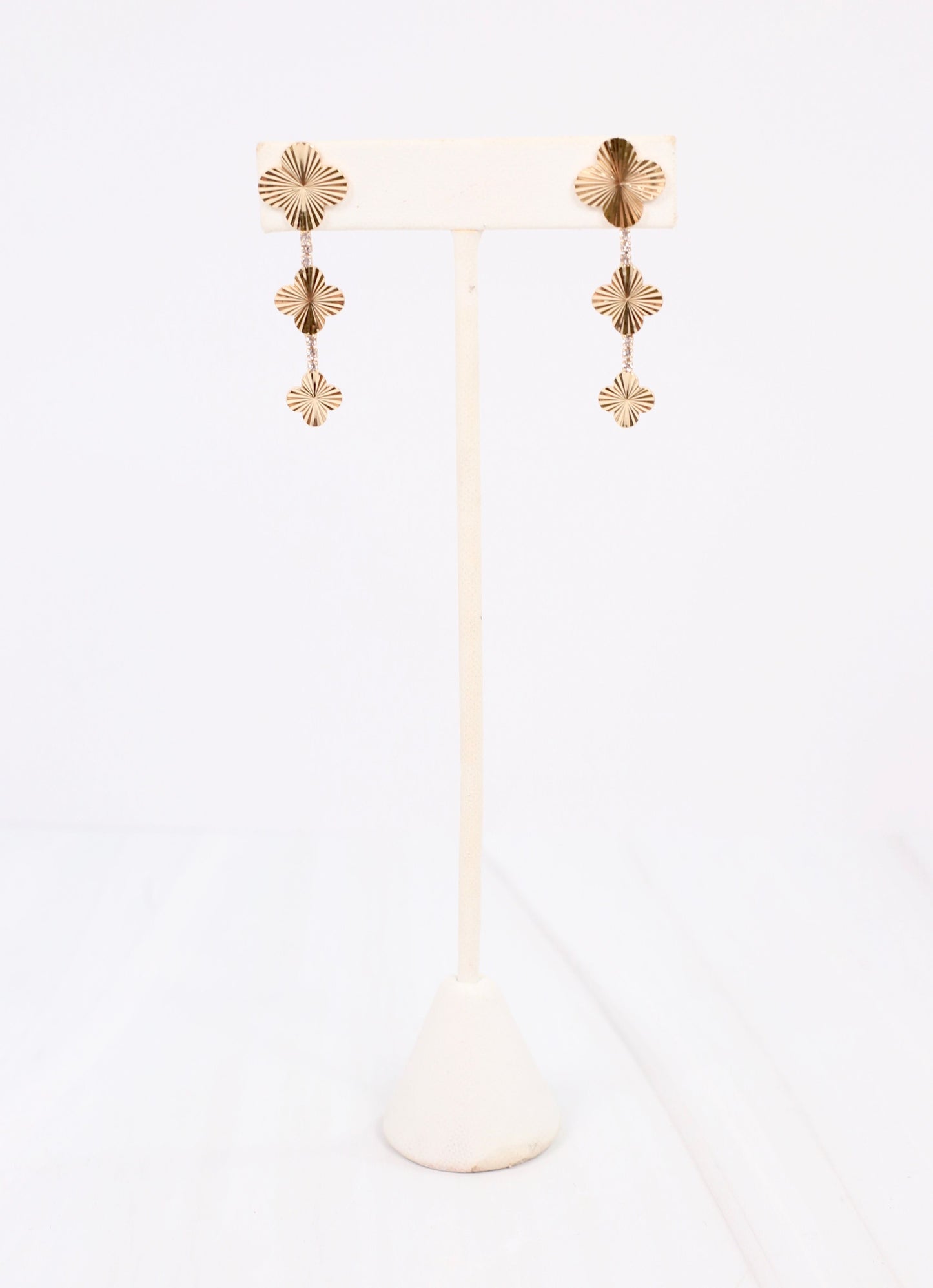 Luken Clover Drop Earring Gold