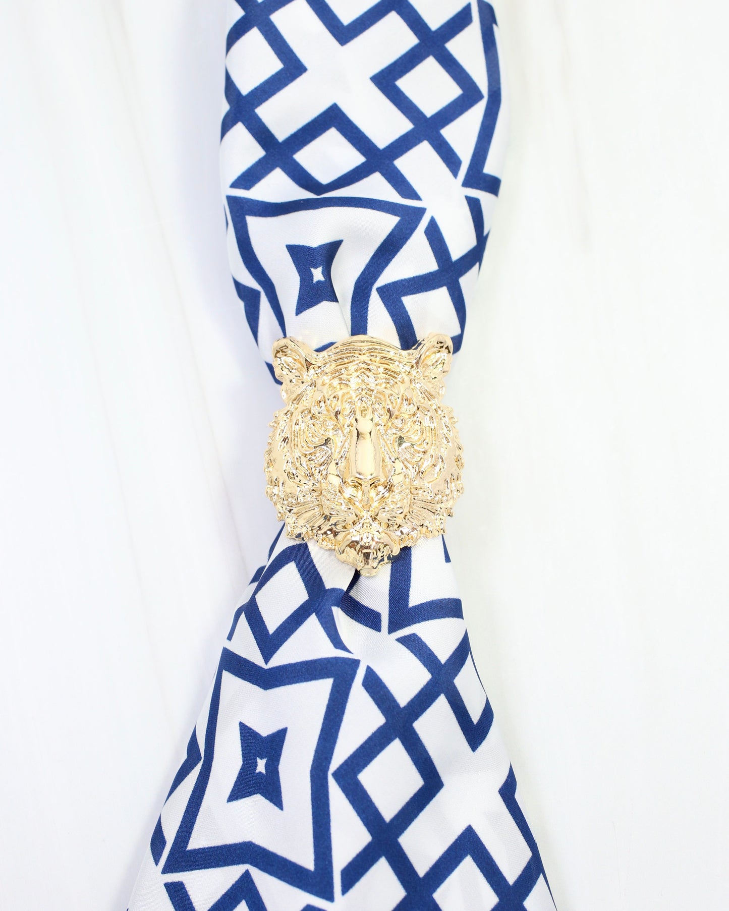 Sally Scarf Slide Tiger Gold