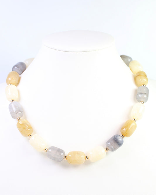 Penelope Beaded Necklace Nude Multi