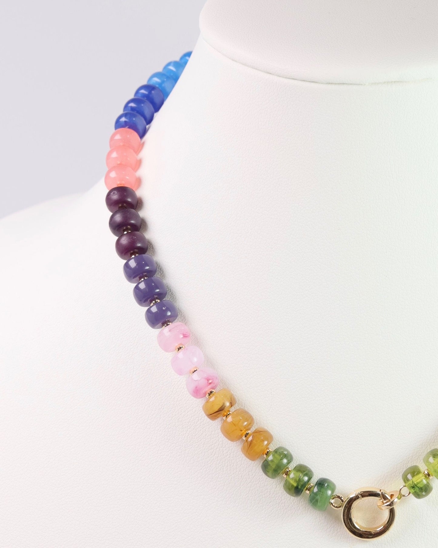 Tiara Beaded Toggle Necklace Multi