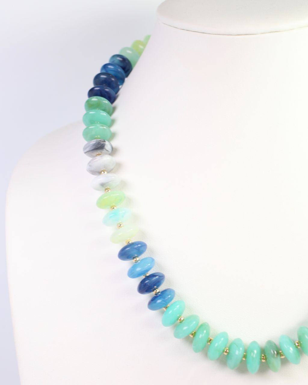 Belfast Stone Beaded Necklace Turquoise