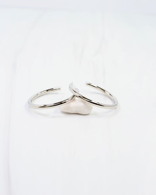 Duluth Hoop Earring Silver