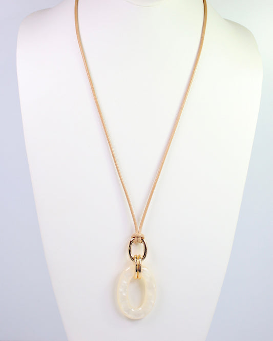 Laguna Beach Cord Necklace Natural