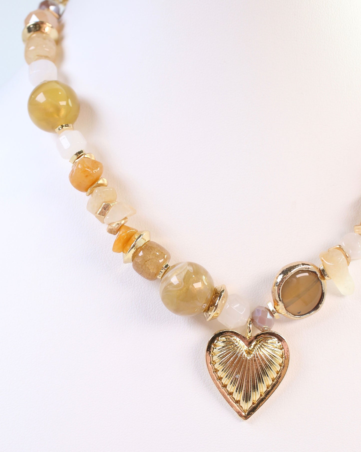 Sarasota Stone Charm Necklace Topaz