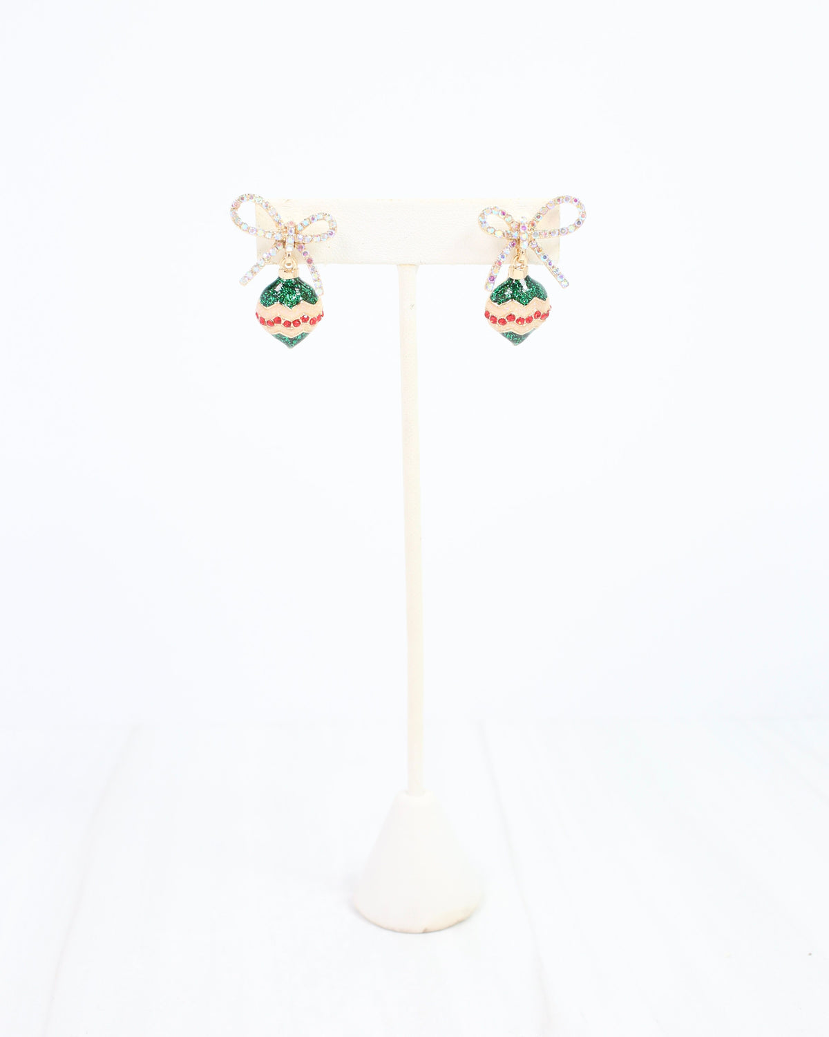 Festive Ornament Drop Earring Green