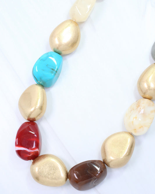 Alfred Beaded Necklace Multi
