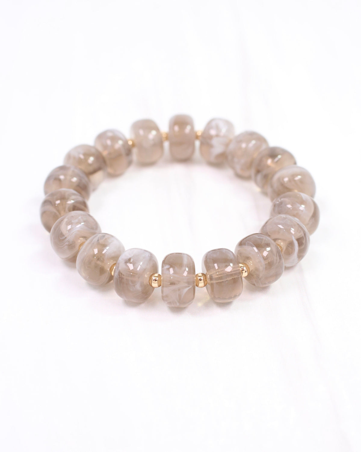 Tanner Beaded Bracelet Gray