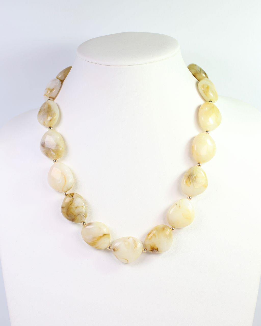 Gardiner Stone Beaded Necklace Natural