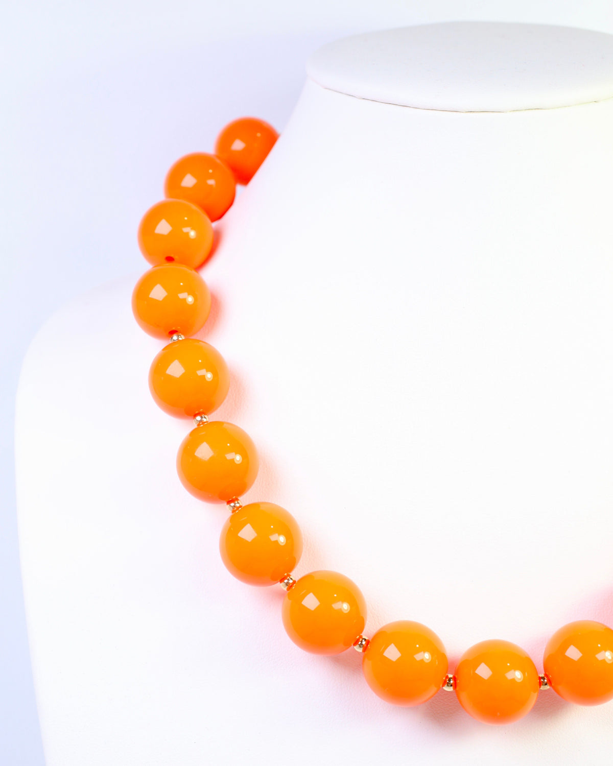 Megan Beaded Necklace Orange