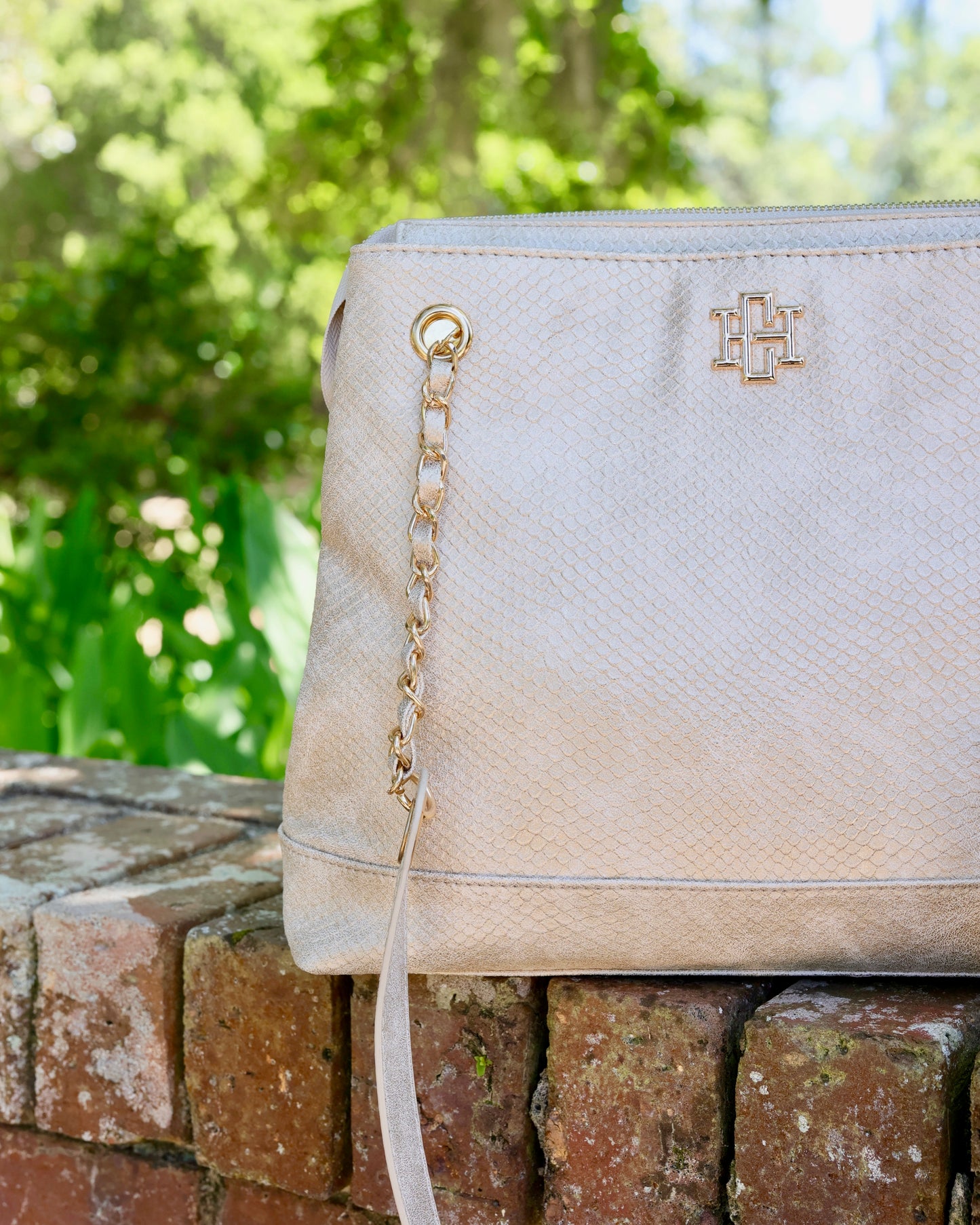 Teegan Tote Shimmer Champagne