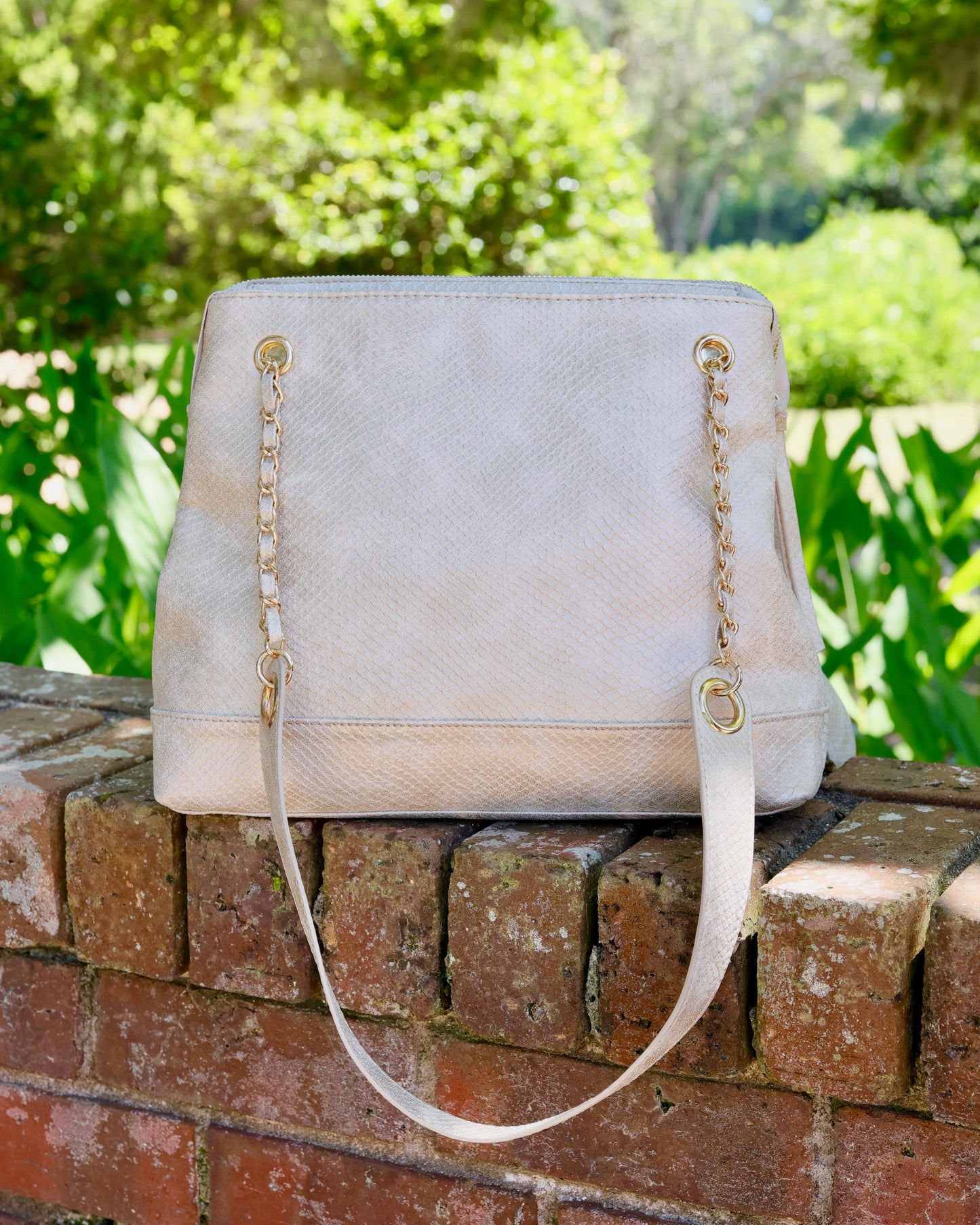 Teegan Tote Shimmer Champagne