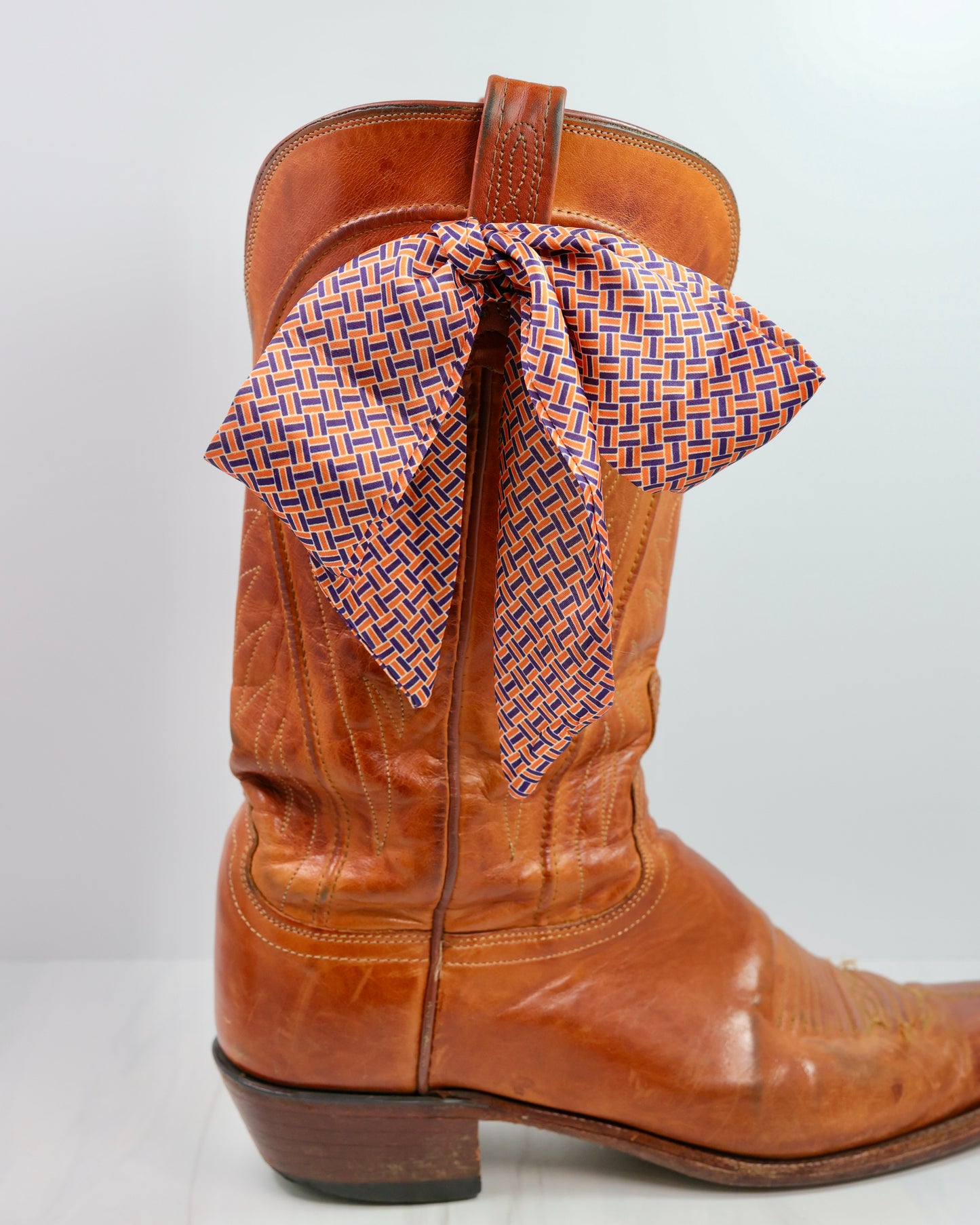 Serafina Scarf Navy Orange