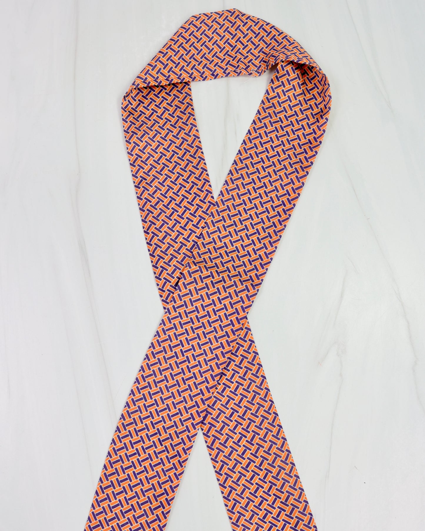 Serafina Scarf Navy Orange