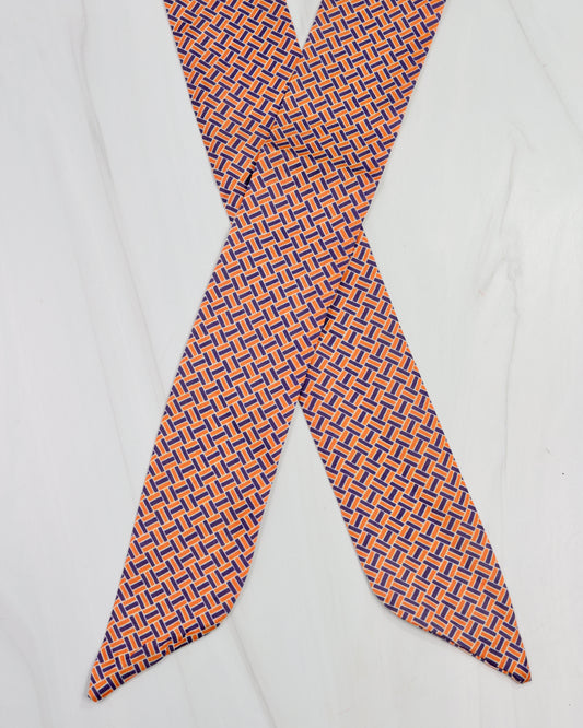 Serafina Scarf Navy Orange